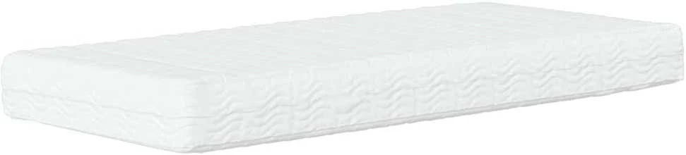Lova su čiužiniu, juodos spalvos, 100x200cm, dirbtinė oda