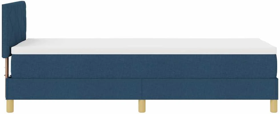 Kiemas lova su pagalve su galvūgalio Mėlyna 80 x 200 cm audinys