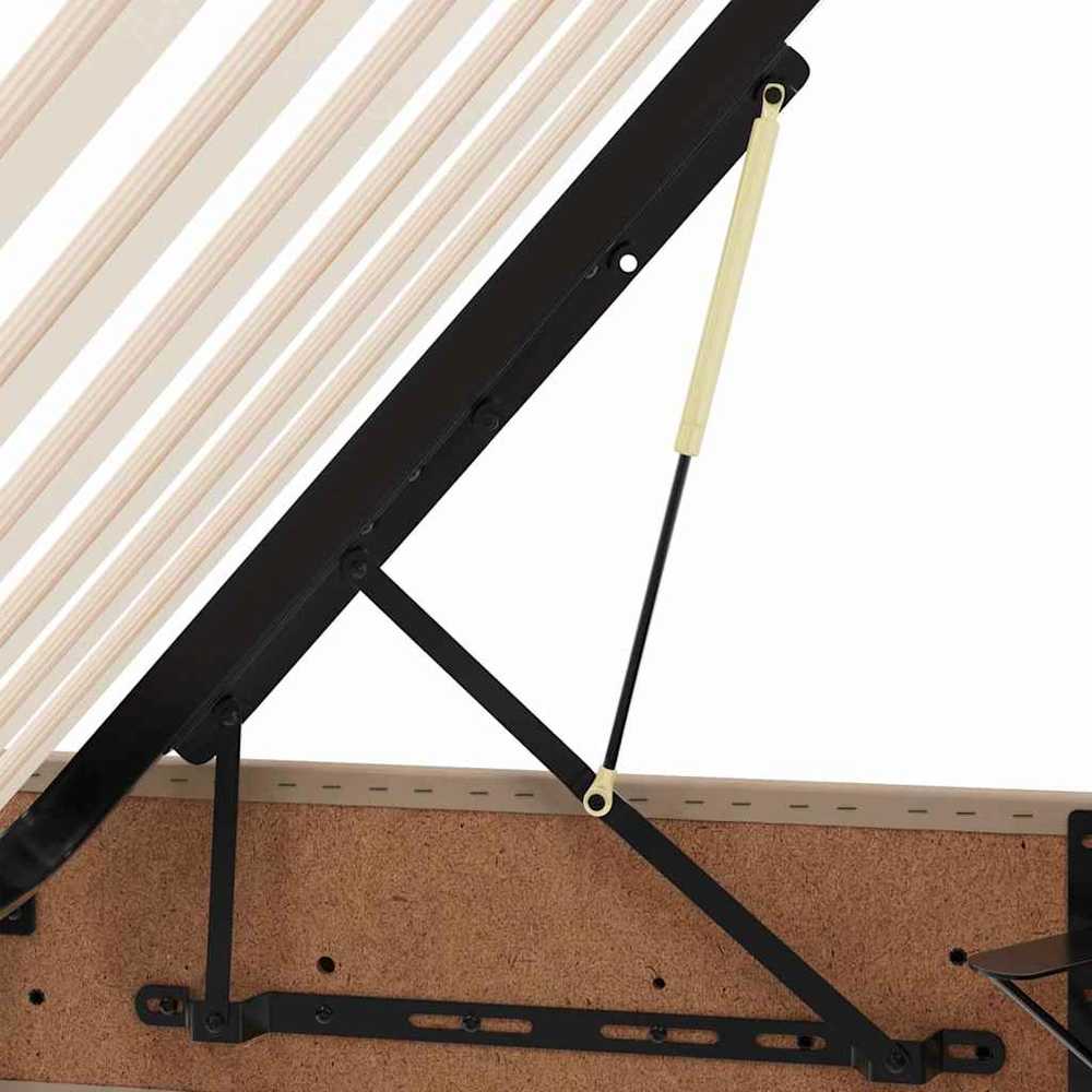 Lova su daiktų laikymo vieta ir čiužiniu Kapučino 90 x 190 cm
