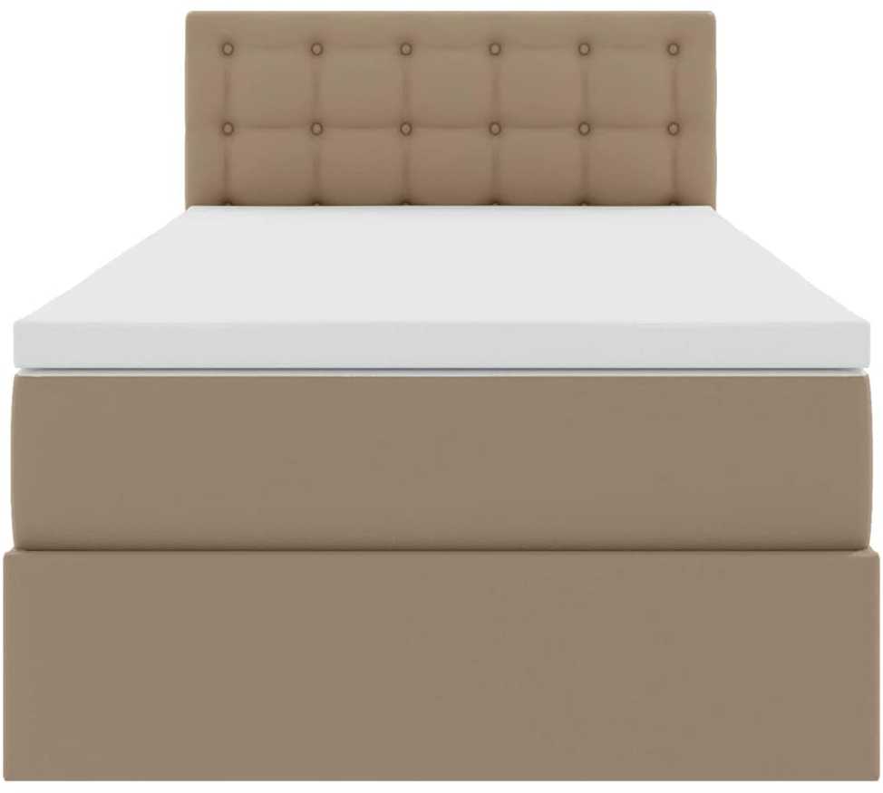 Lova su daiktų laikymo vieta ir čiužiniu Kapučino 90 x 190 cm