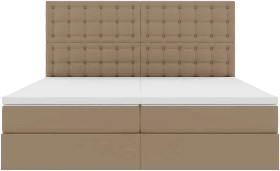 Lova su daiktų laikymo vieta ir čiužiniu Kapučino 200 x 200 cm