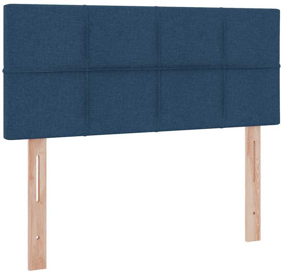 LED saugojimo lova su čiužiniu Mėlyna 120 x 190 cm Audinys