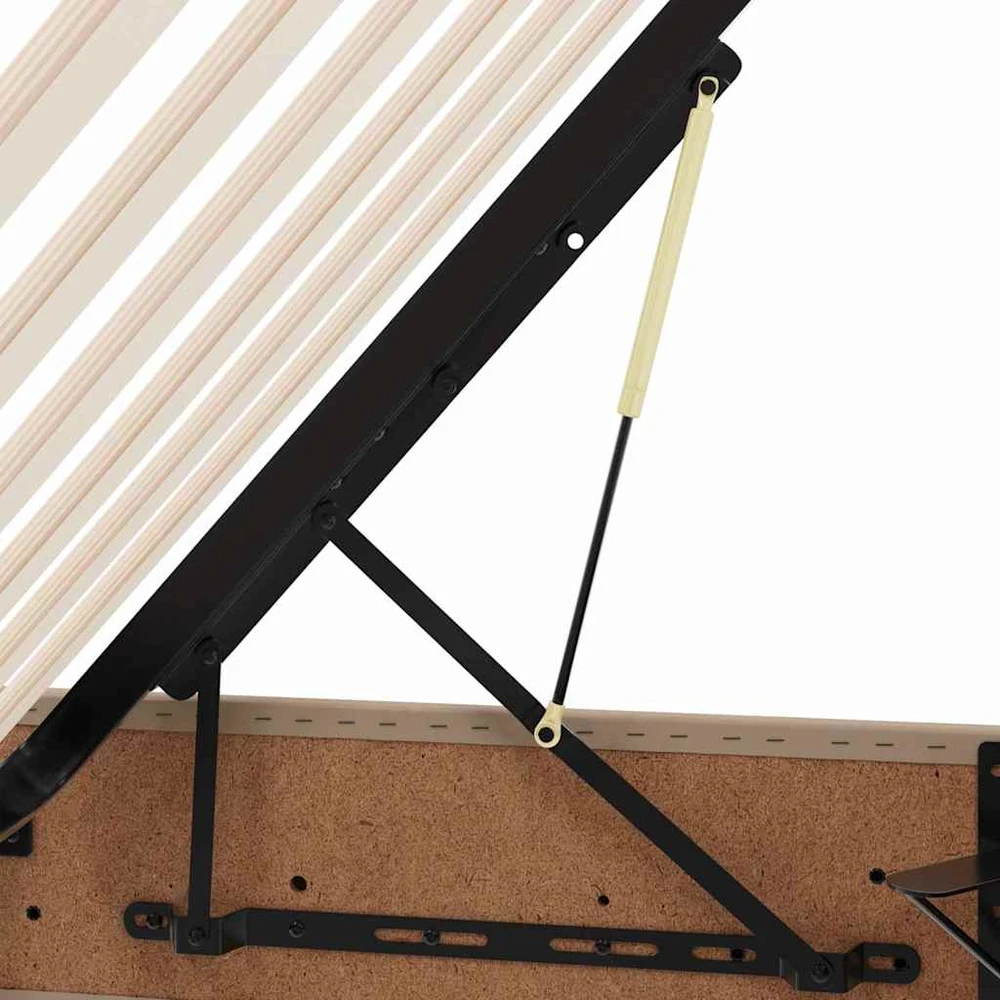 Lova su daiktų laikymo vieta ir LED su LED Kapučino 90 x 190 cm