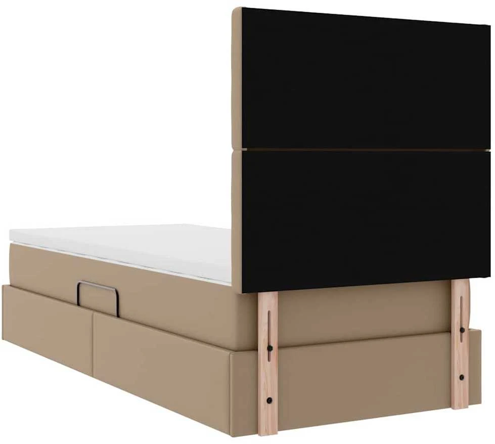 Lova su daiktų laikymo vieta ir LED Kapučino 90 x 200 cm