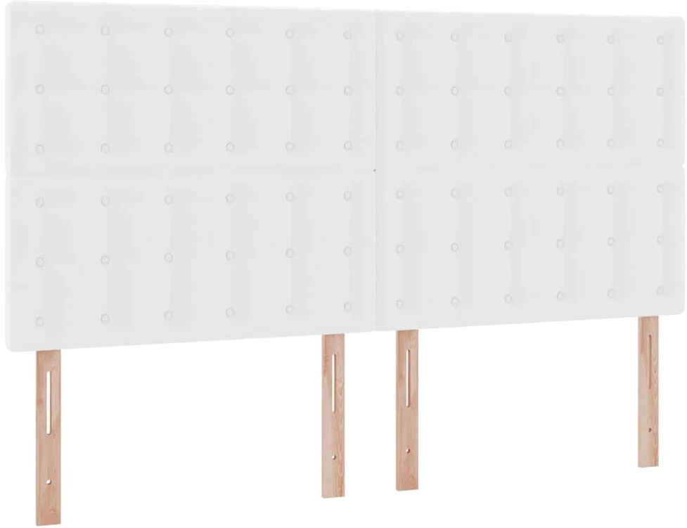 Lova su daiktų laikymo vieta ir LED Švari balta 180 x 200 cm