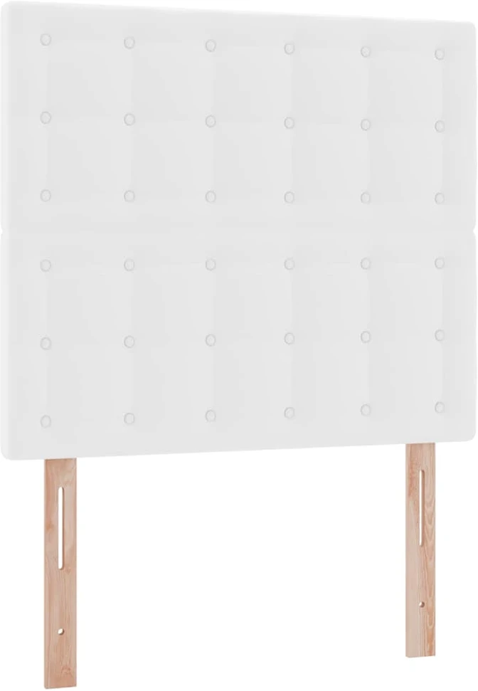 Lova su daiktų laikymo vieta ir LED Švari balta 100 x 200 cm
