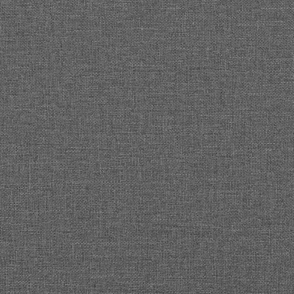 LED saugojimo lova su čiužiniu Tamsiai pilka 200 x 200 cm