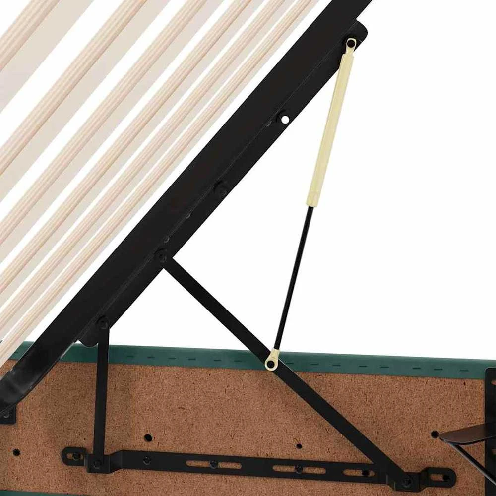 LED saugojimo lova su čiužiniu Tamsiai žalia 100 x 200 cm