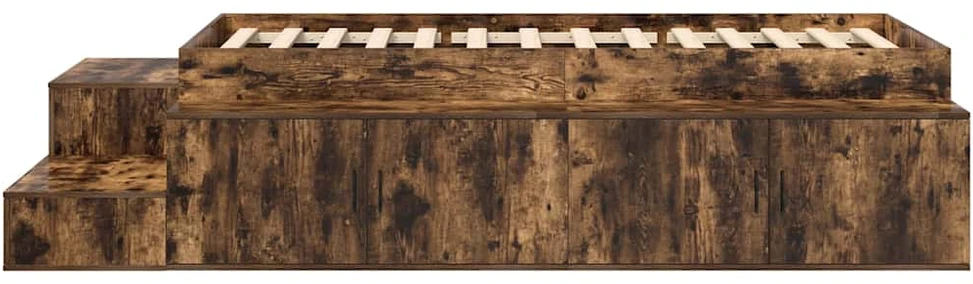 Lova su daiktų laikymo vieta Rūkyta ąžuolas 80 cm
