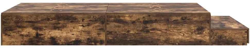 Lova su daiktų laikymo vieta su stalčių Rūkyta ąžuolas 120 cm