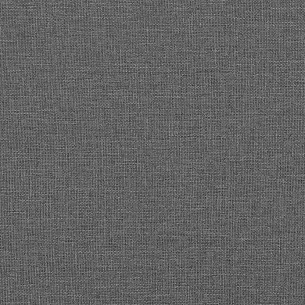 LED saugojimo lova su čiužiniu Tamsiai pilka 180 x 200 cm