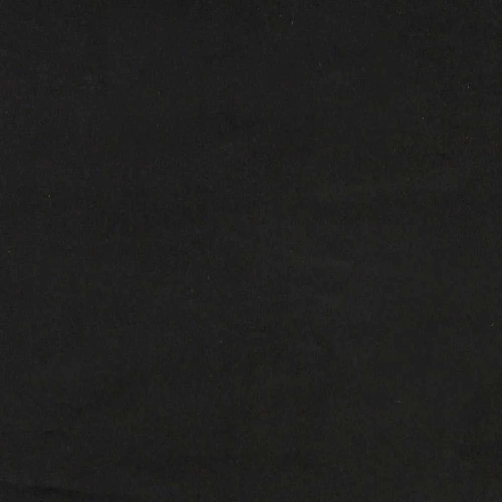 Lova su ištraukiama dalimi/čiužiniu, juoda, 90x190cm, aksomas