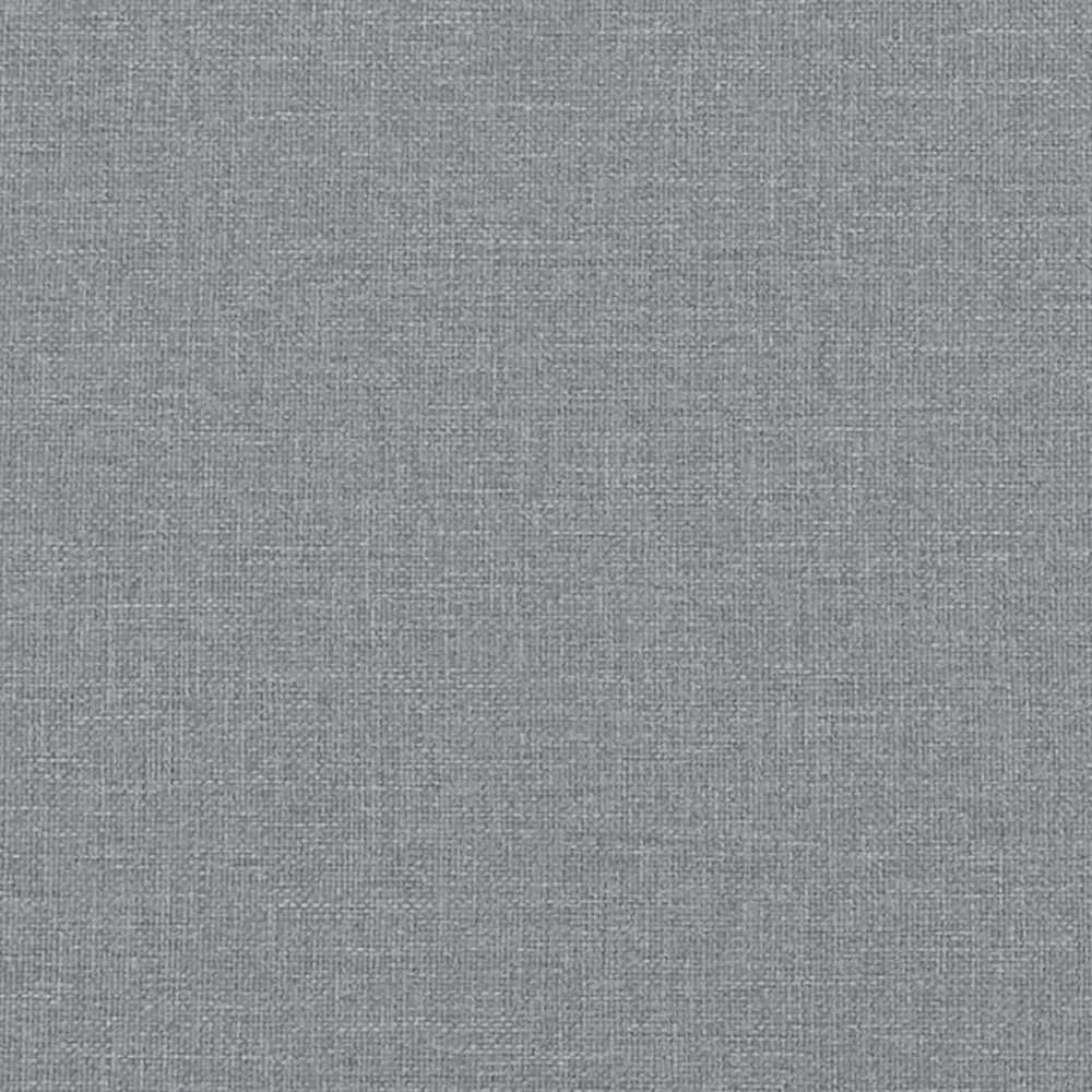 Lova su ištraukiama dalimi/stalčiais, pilka, 100x200cm, audinys