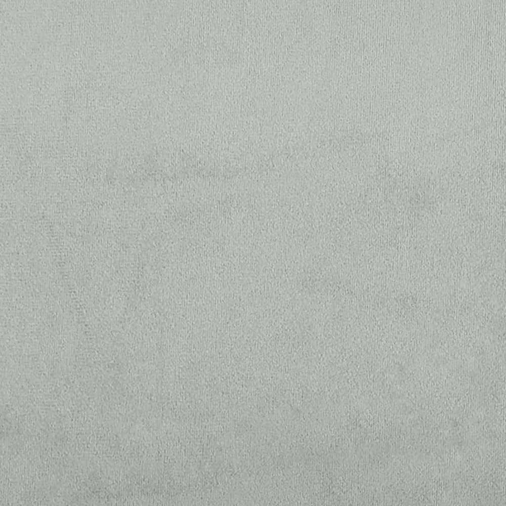 Lova su ištraukiama dalimi, šviesiai pilka, 90x200cm, aksomas