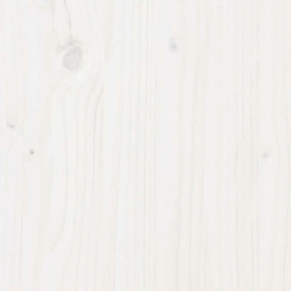 Lova su knygų spinta be čiužinio, balta, 135x190cm, pušis