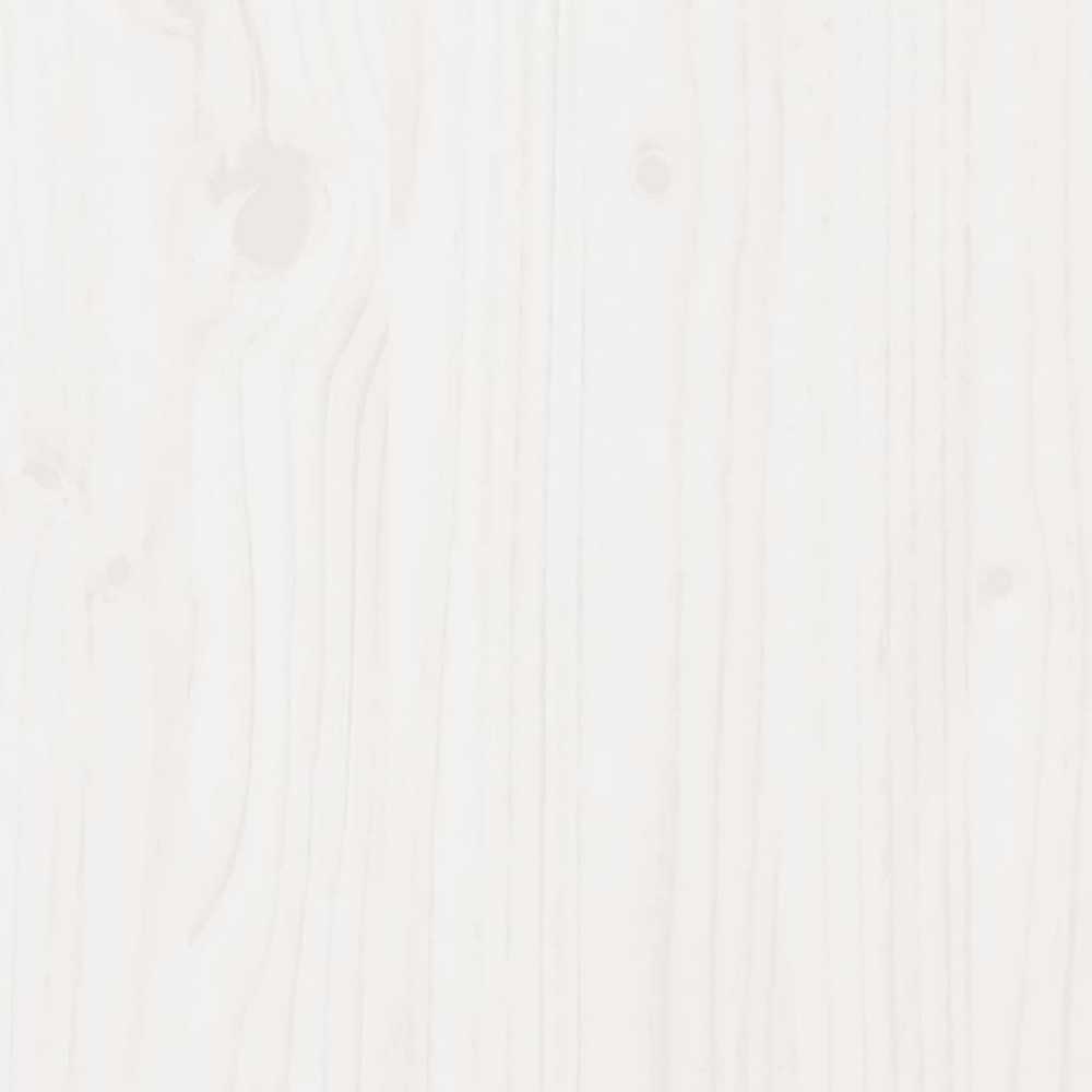 Lova su knygų spinta be čiužinio, balta, 90x190cm, pušis