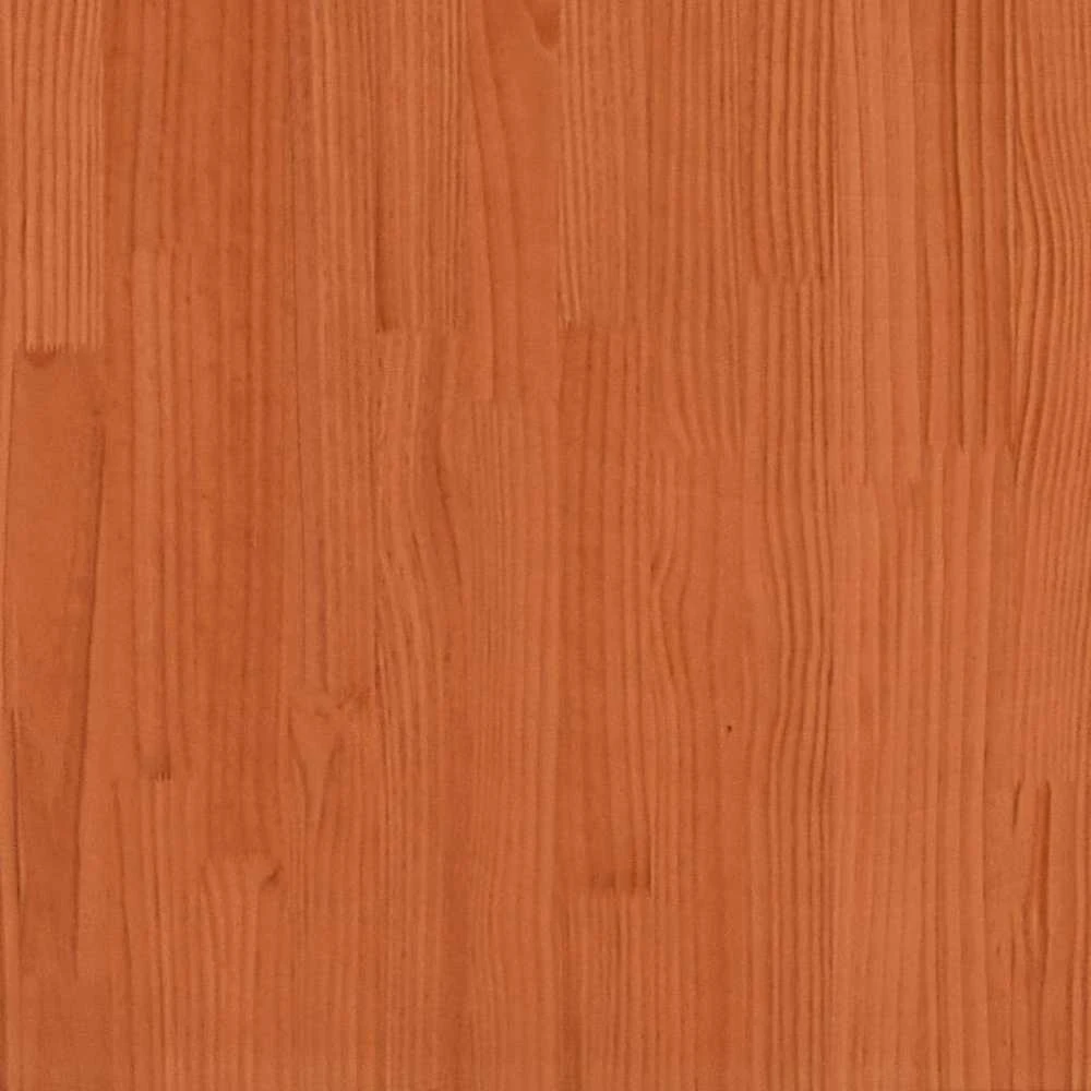 Lova su knygų spinta be čiužinio, ruda, 150x200cm, pušis