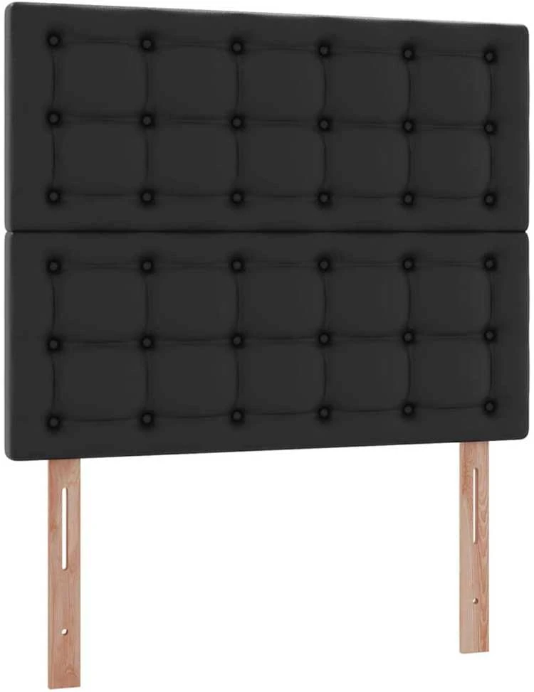 Lova su daiktų laikymo vieta ir LED Juoda 120 x 200 cm