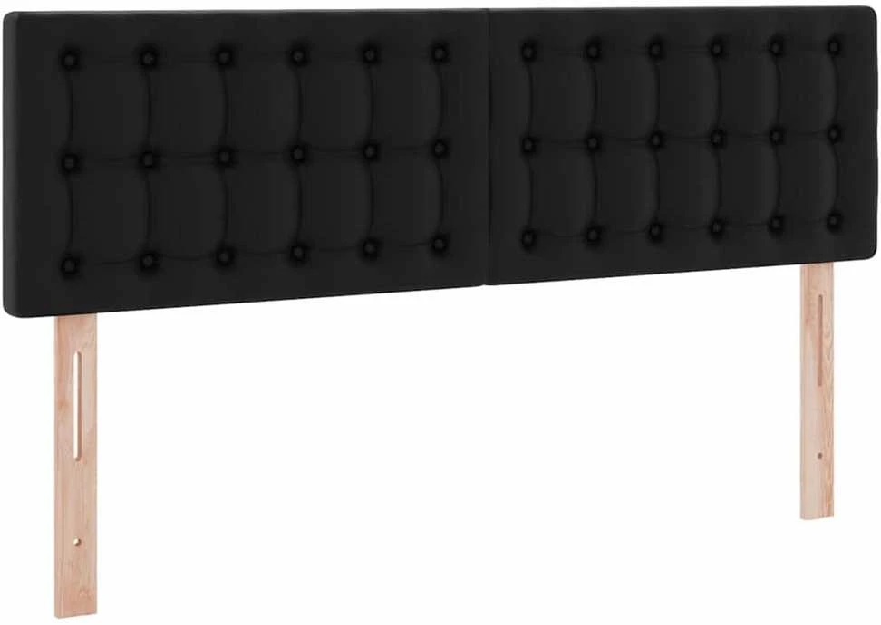 Lova su daiktų laikymo vieta ir LED su LED Juoda 140 x 200 cm