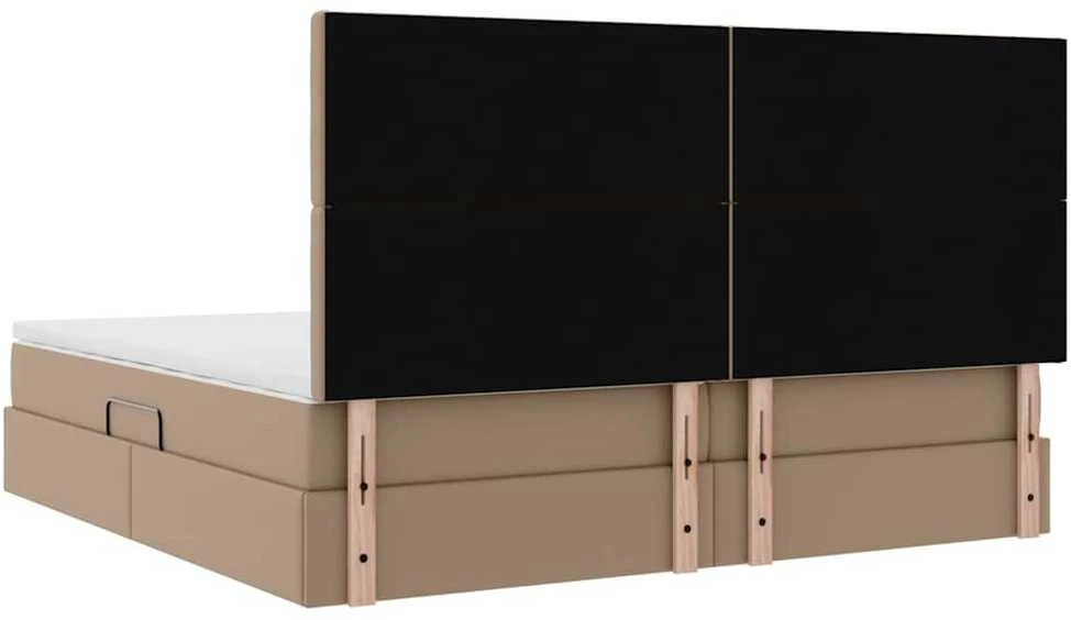 Lova su daiktų laikymo vieta ir LED Kapučino 200 x 200 cm