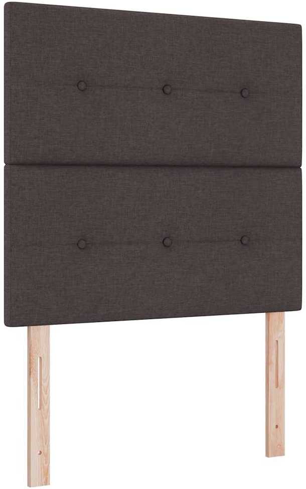 Kiemas lova su galvūgalio Tamsiai rudas 100 x 200 cm audinys