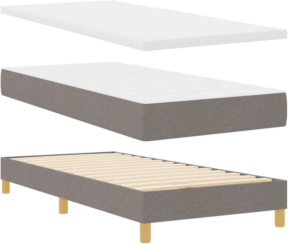 Kiemas lova su pagalve Tortora 100 x 200 cm audinys