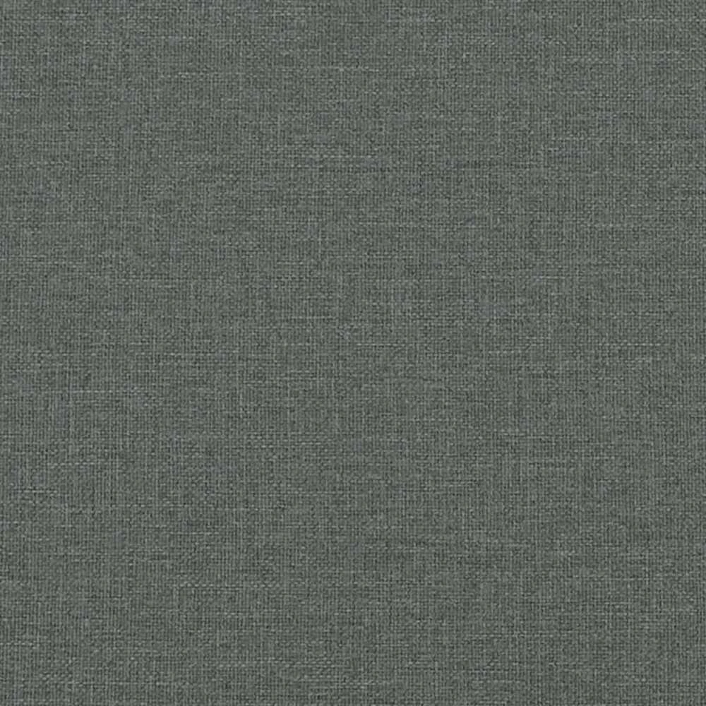 Lova su spyruoklėmis/čiužiniu,tamsiai pilka, 180x200cm, audinys