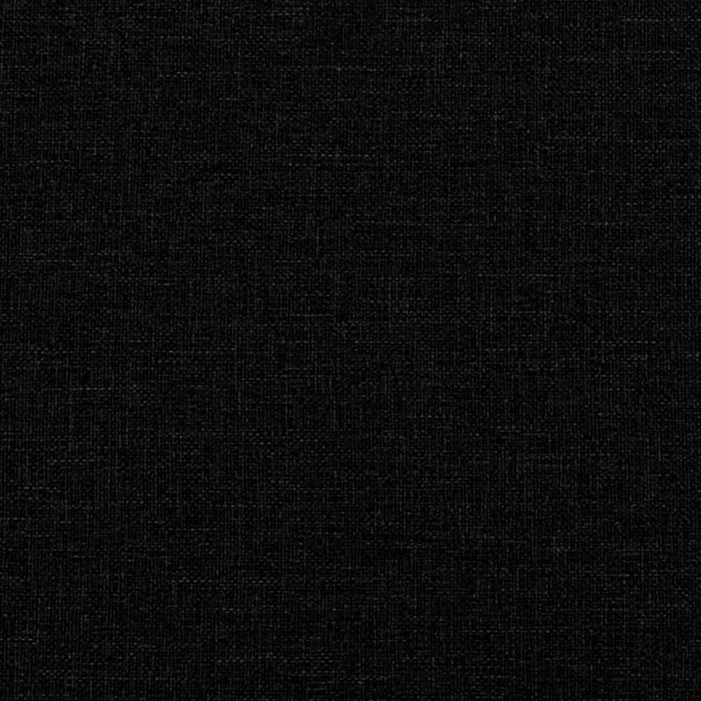 Lova su spyruoklėmis ir čiužiniu, juoda, 180x200 cm, audinys