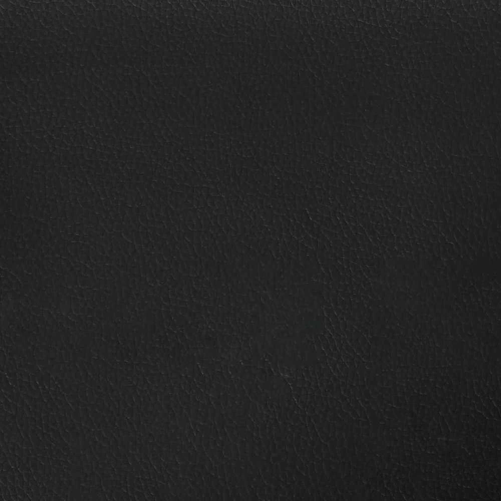 Lova su spyruoklėmis ir čiužiniu, juoda, 90x190cm, dirbtinė oda