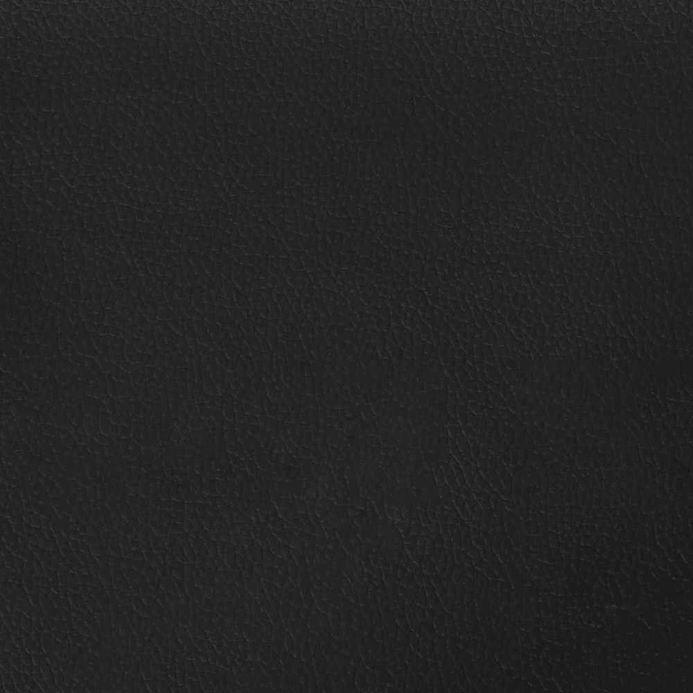 Lova su spyruoklėmis ir čiužiniu, juoda, 200x200cm dirbtinė oda