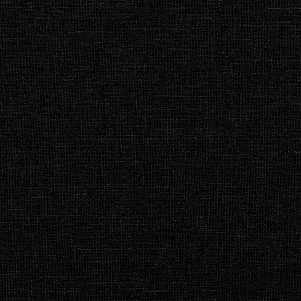 Lova su spyruoklėmis ir čiužiniu, juoda, 100x200cm, audinys