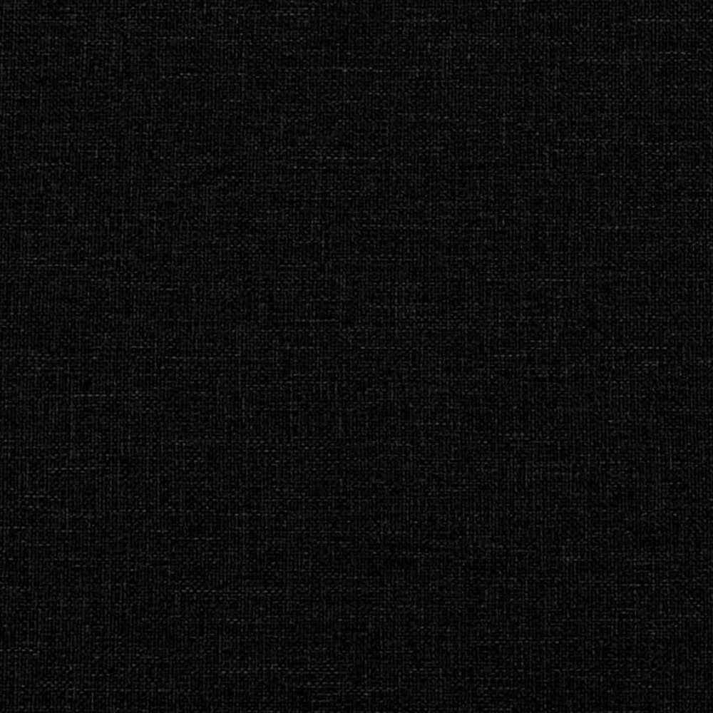Lova su spyruoklėmis ir čiužiniu, juoda, 90x190 cm, audinys