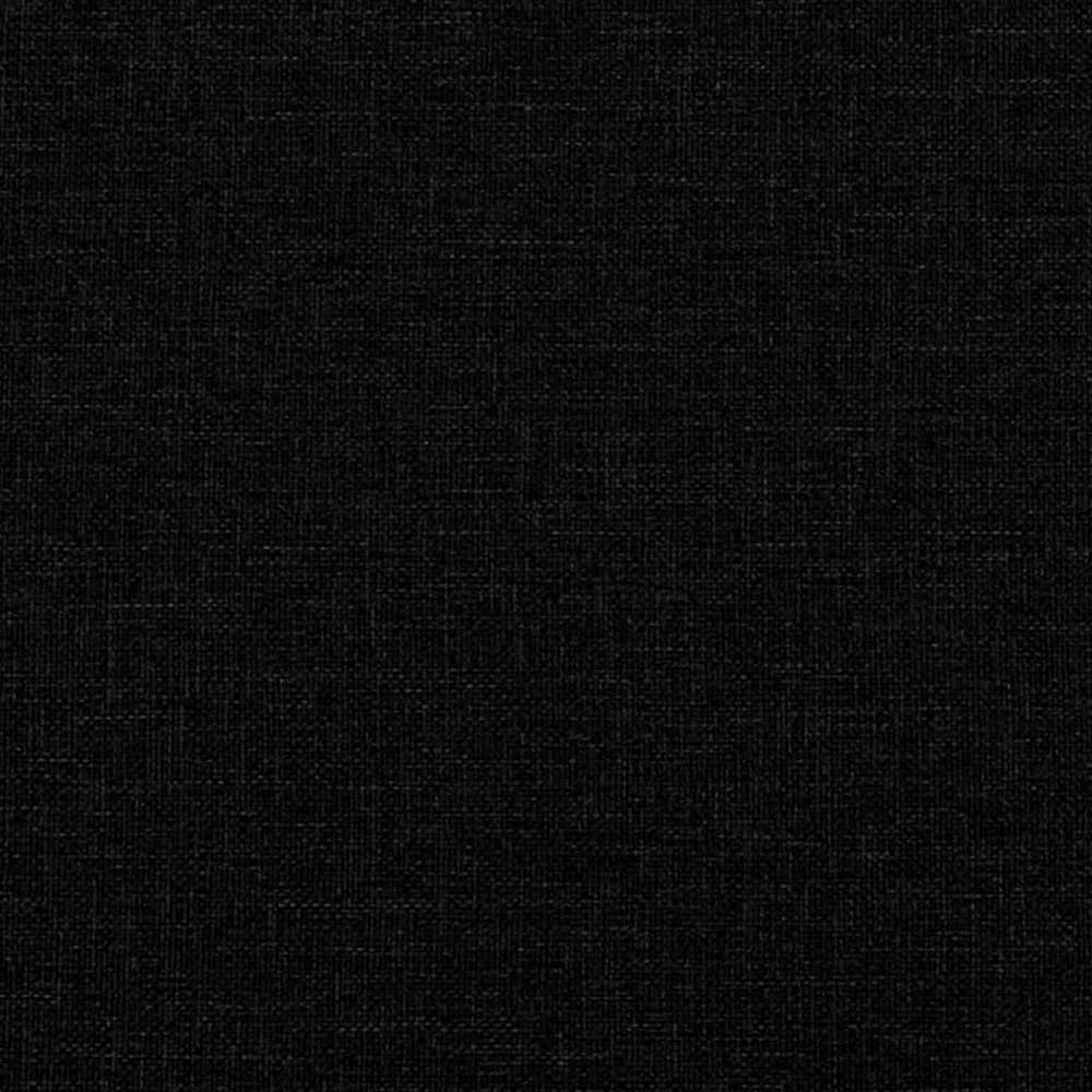 Lova su spyruoklėmis ir čiužiniu, juodos, 140x190 cm, audinys