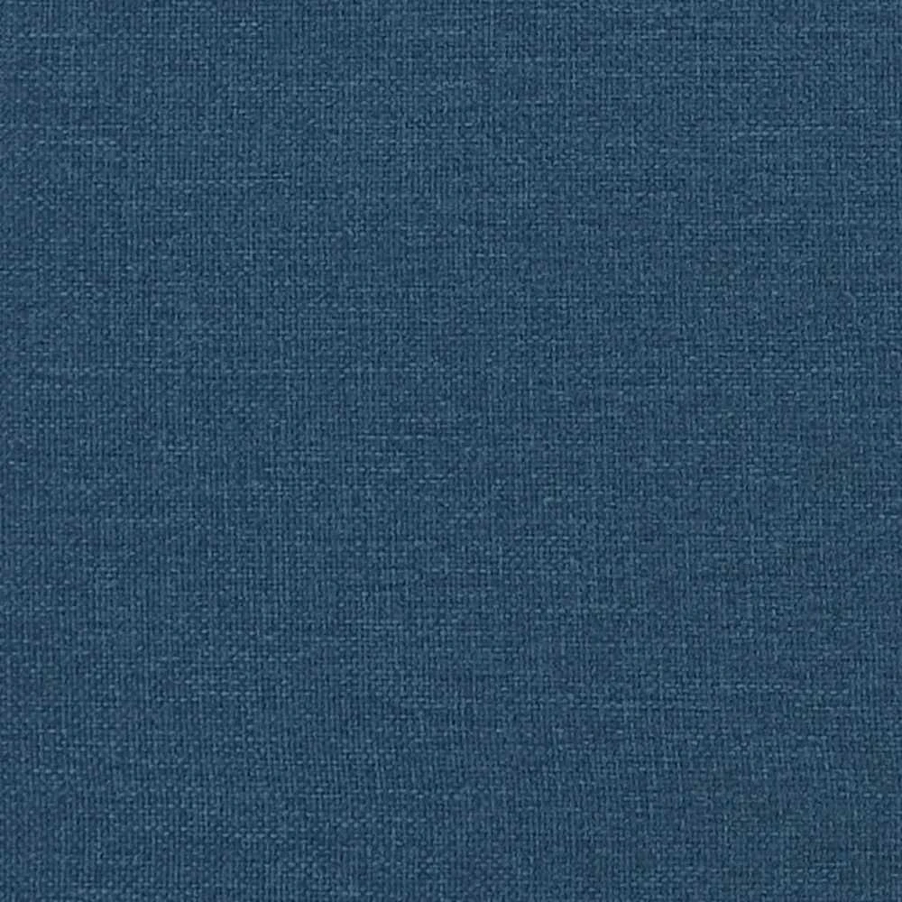 Lova su spyruoklėmis ir čiužiniu, mėlyna, 160x200 cm, audinys