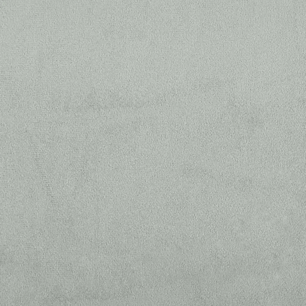 Lova su spyruoklėmis ir čiužiniu, pilka, 180x200 cm, aksomas