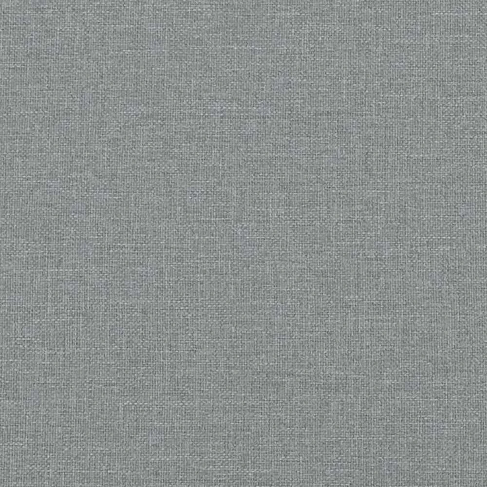 Lova su spyruoklėmis ir čiužiniu, pilka, 120x200cm, audinys