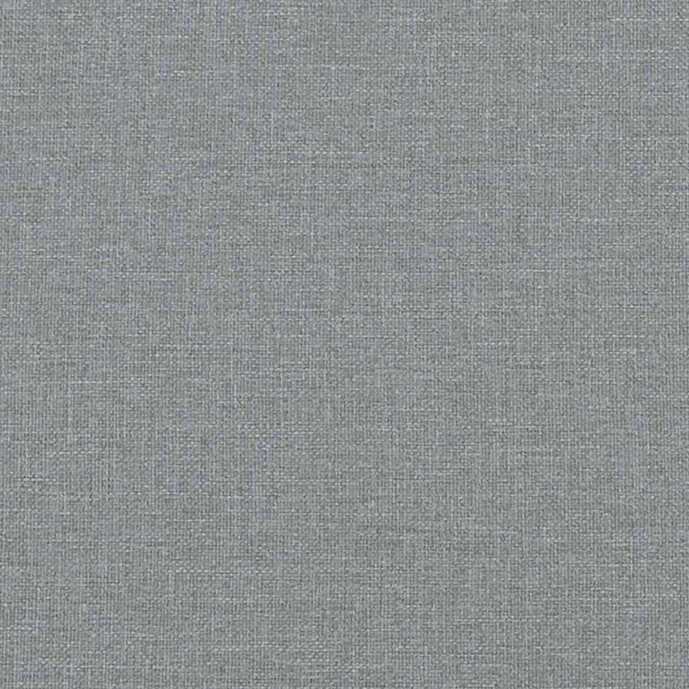 Lova su spyruoklėmis ir čiužiniu, pilka, 90x190 cm, audinys
