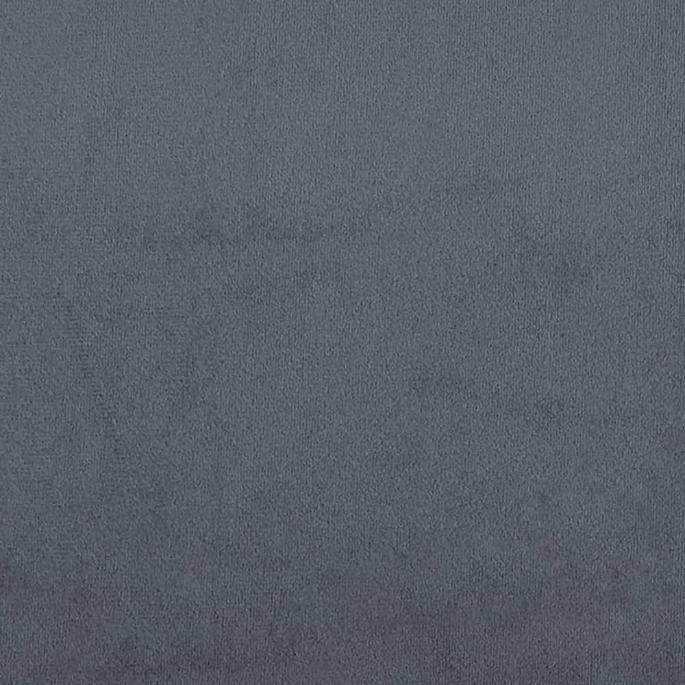 Lova su spyruoklėmis ir čiužiniu, pilka, 160x210 cm, aksomas
