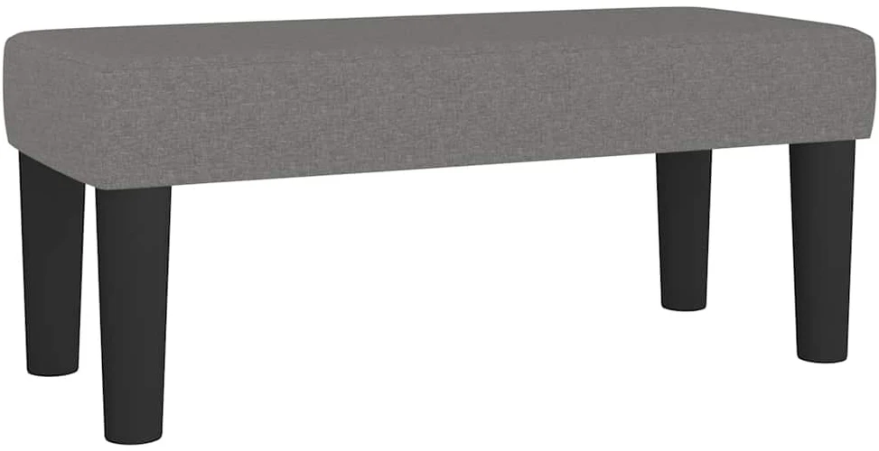 Lova su spyruoklėmis ir čiužiniu, pilka, 120x190cm, audinys
