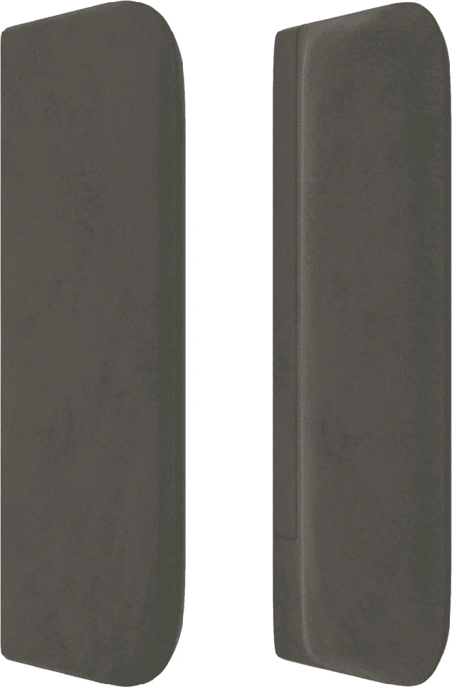 Lova su spyruoklėmis ir čiužiniu, pilka, 200x200 cm, aksomas