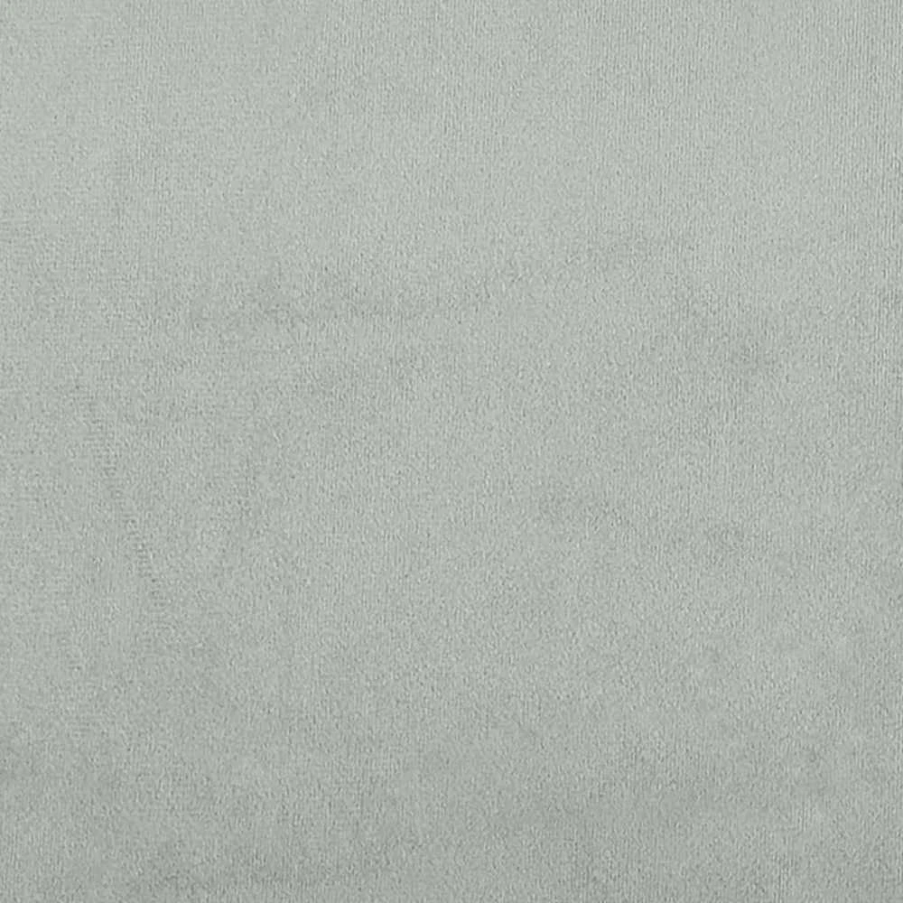 Lova su spyruoklėmis ir čiužiniu, pilka, 100x200 cm, aksomas