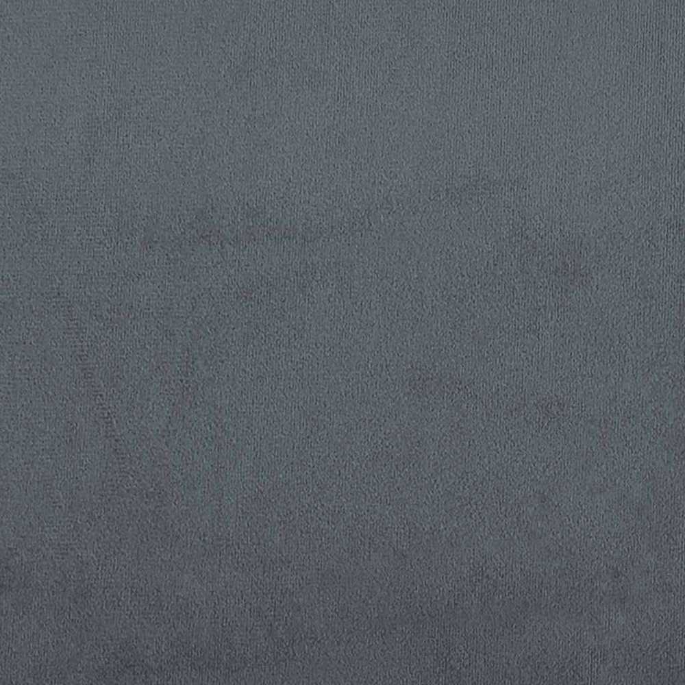 Lova su spyruoklėmis ir čiužiniu, pilka, 160x210 cm, aksomas