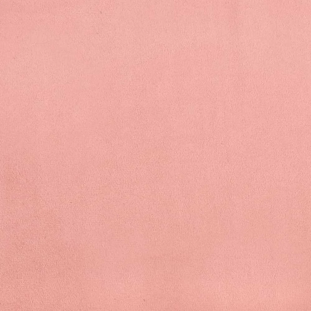 Lova su spyruoklėmis ir čiužiniu, rožinė, 140x190 cm, aksomas