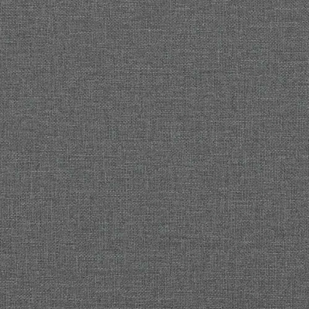 Lova su spyruoklėmis ir čiužiniu, tamsiai pilka, 140x200 cm