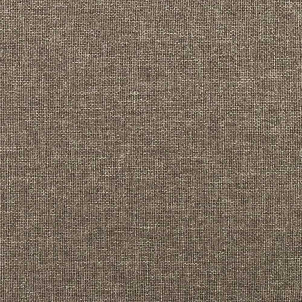 Lova su spyruoklėmis ir čiužiniu, taupe, 120x190cm, audinys