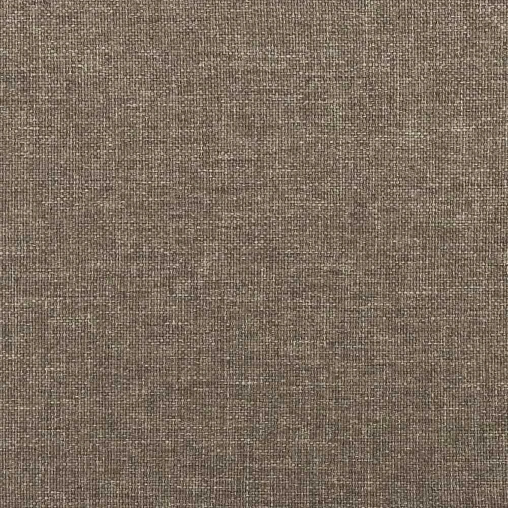 Lova su spyruoklėmis ir čiužiniu, taupe, 120x190cm, audinys