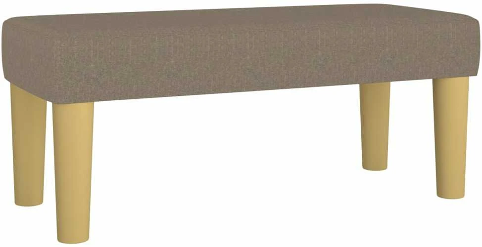 Lova su spyruoklėmis ir čiužiniu, taupe, 90x200 cm, audinys