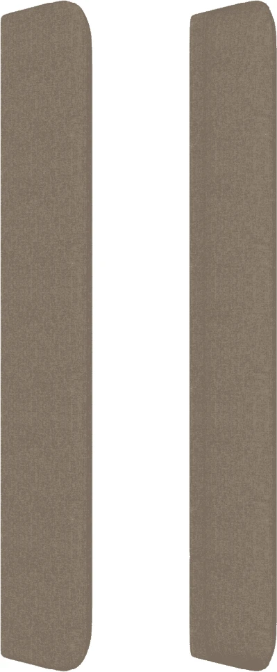 Lova su spyruoklėmis ir čiužiniu, taupe, 140x200 cm, audinys