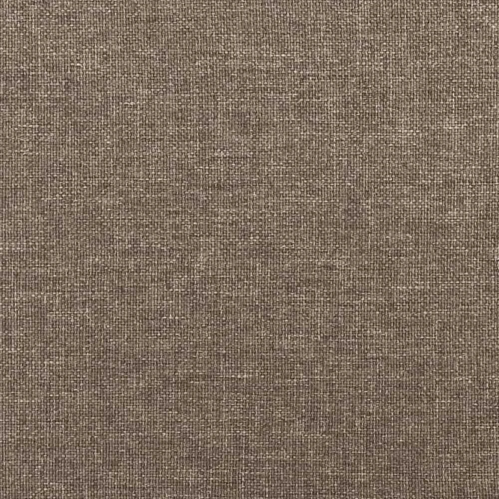 Lova su spyruoklėmis ir čiužiniu, taupe, 160x200 cm, audinys