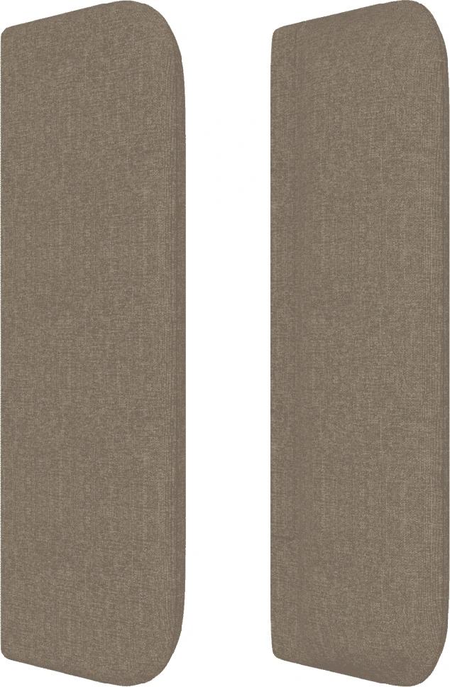 Lova su spyruoklėmis ir čiužiniu, taupe, 140x190 cm, audinys
